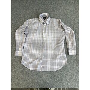 David Donahue Trim Dress Shirt Size 17.5 34/35